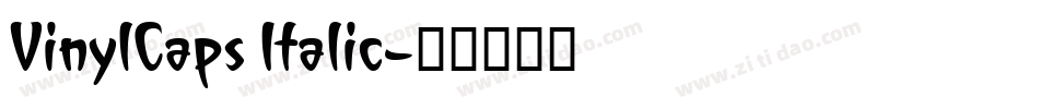 VinylCaps Italic字体转换